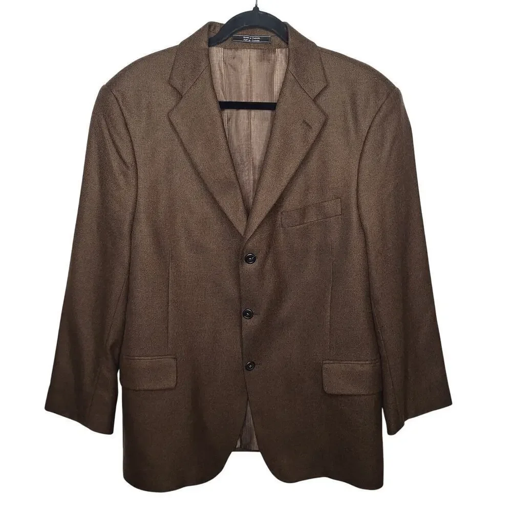 Arnold Brant Men's Blazer Suit Jacket 44R Colombo 100% Pure Cashmere 3 Button